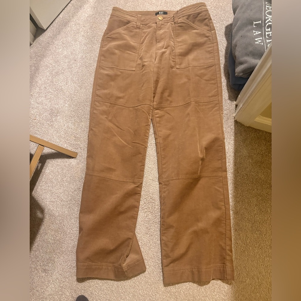 Women’s Kut from the Kloth Tan Corduroy Wide Leg Pants